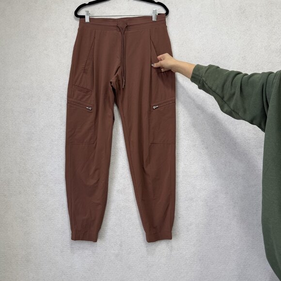 Athleta Pants Womens 4 Brown Venture Pant Jogger Cargo Pockets Stretch - Picture 6 of 12